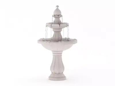 Fountain 02 PBR 3D model
