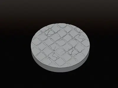 Free Fantasy Base Tiles  25 -32- 40- 50mm  SLA Pre Supported STL Free 3D print model