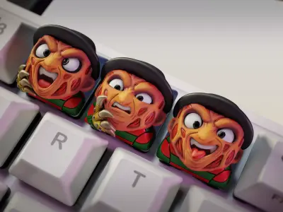 Freddy Kruegger - Nightmare on Elm Street - Keycaps 3D print model