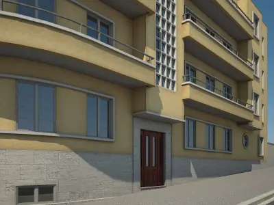 Apartment Building 15 3D model