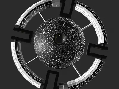 Space station 3D model