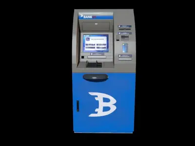 ATM Bank 24 Low-poly 3D model
