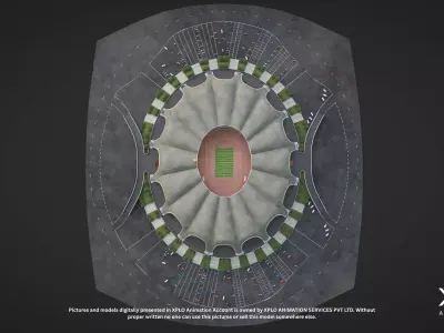 Rungrado 1st of May Stadium 3D Model High Quality 3D model