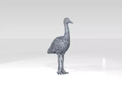 Crane Voronoi 3D model