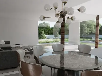 Modern Building V03 3D model