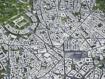 Milan Low-poly 3D model