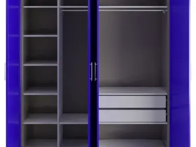 Ikea Pax Wardrobe Low-poly 3D model
