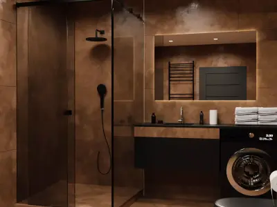 Modern Bathroom Interior 5 by Nikdox 3D model