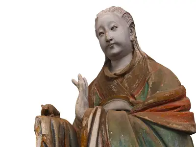 Deity Statue Sculpture09 3D model