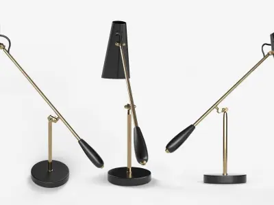 Table Lamp Low-poly 3D model