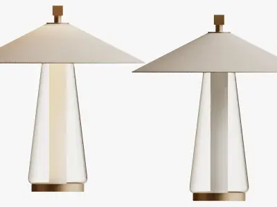 Asia Bronze and White Medium Table Lamp by Federico Peri 3D model