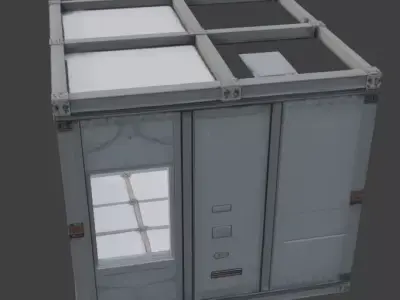 Sci-Fi Modular Room Environment Low-poly 3D model