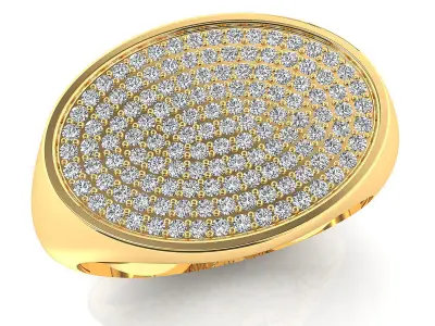 Small fancy mans ring 3D print model