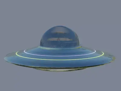 UFO 3D MODEL light Free low-poly 3D model