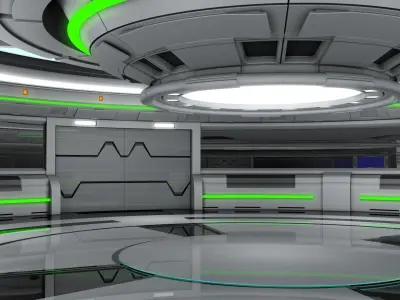 Sci Fi Interior 3D model 47