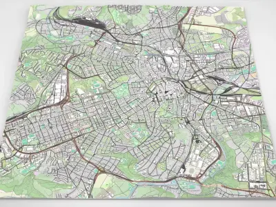 Cityscape Brno Czech Republic 3D model