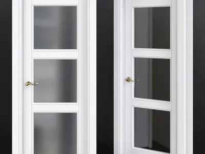 Doors collection 3d models 10 pieces Low-poly 3D model