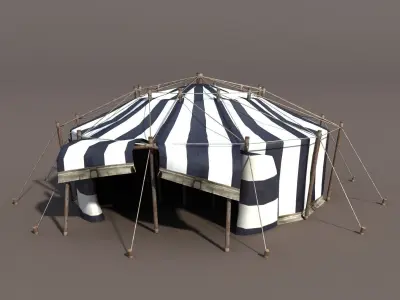 Circus Tent2 Low-poly 3D model