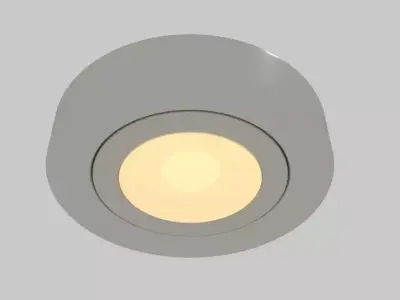  Recessed Round Light Low-poly 3D model
