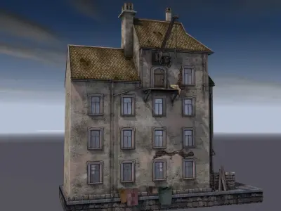 Port building 3D model