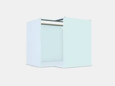 METOD Corner base cabinet frame Low-poly 3D model
