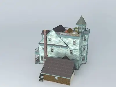 Leon Gothic House Free 3D model