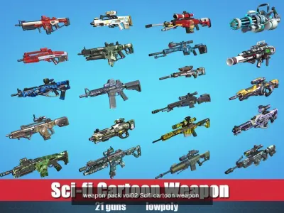 weapon Collection 3D Model Pack