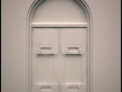 Heaven door with light 3D model