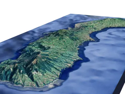 Sao Miguel Island  3D model