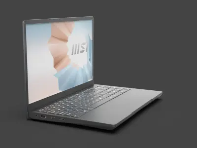 Gaming Laptop MSI 3D model Low-poly 3D model