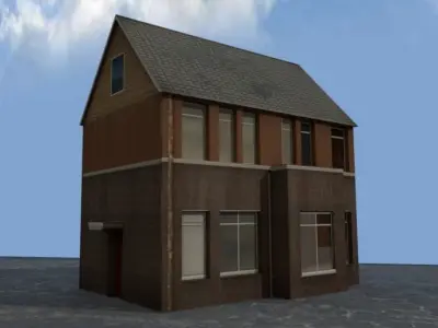 City house Low-poly 3D model purchase