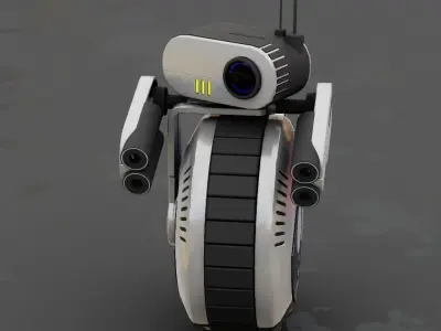 Wheel Droid  rigged character 3D model purchase