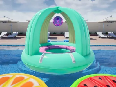 Swimming Pool Low-poly 3D model