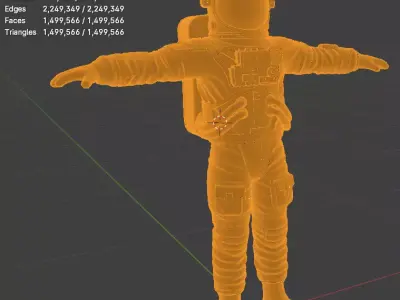 Spacesuit Astronaut EVA Suit 3D Model High Detail PBR 3D model