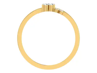Women Ring Render 3dm STL OBJ FBX  3D print model 15