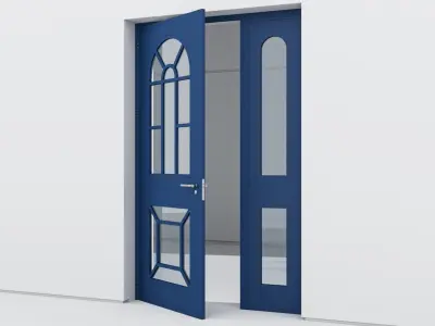 Aluminium door 364 3D model