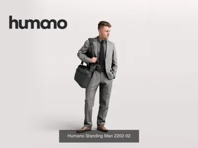 Humano 6-Pack - STANDING PEOPLE - 6x 3D models B