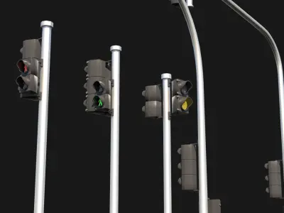 Traffic Lights 3D model