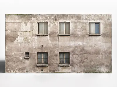 Abandoned Old House Building Asset Low-poly 3D model