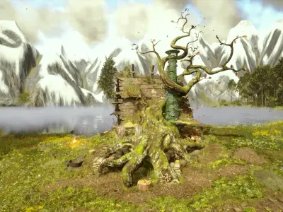 Old House Low-poly 3D model