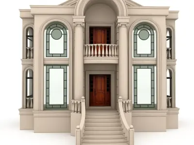 Classical Building 03 Low-poly 3D model
