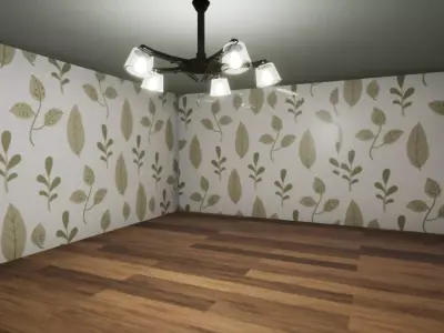 Ceiling lighting Low-poly 3D model