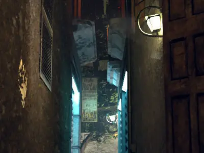 Vintage street 3D model