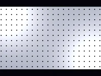 Perforated panel with 3 percent opening 25O60 3D model