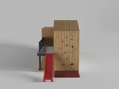 Wooden Playhouse 3D model purchase