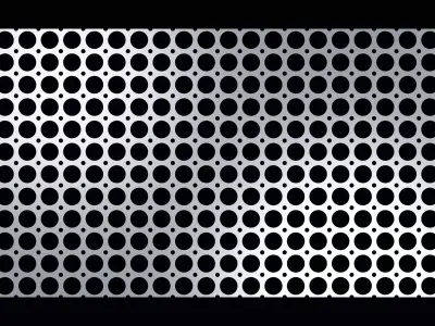 Perforated panel with 53 percent opening 25O147 3D model