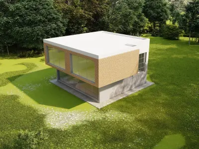 Modern House 15 3D model purchase