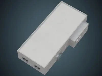 Industrial Building 3A Low-poly 3D model