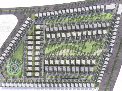 Affordable housing community project 3d model 3D model