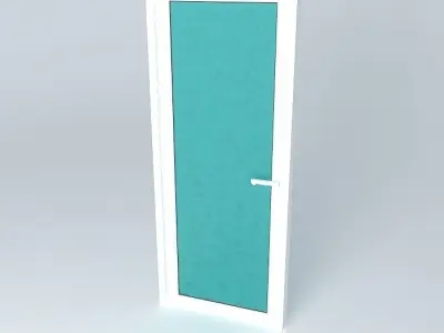 Aluminium door 3D model